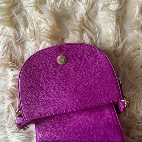 Versace Jeans Collection Purple Crossbody Bag with Elegant Gold Details - Picture 5 of 5